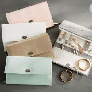 Tiffany Blue Mckenna Leather Travel Jewelry Case